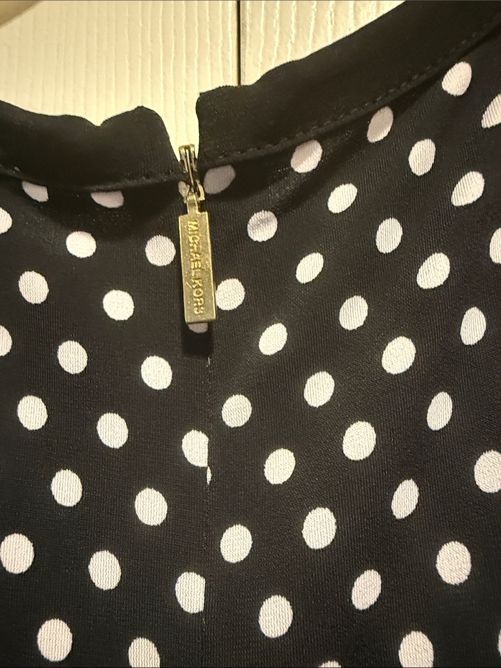 Michael Kors Black and White Polka Dot Dress..size S .. nwt - Picture 5 of 6